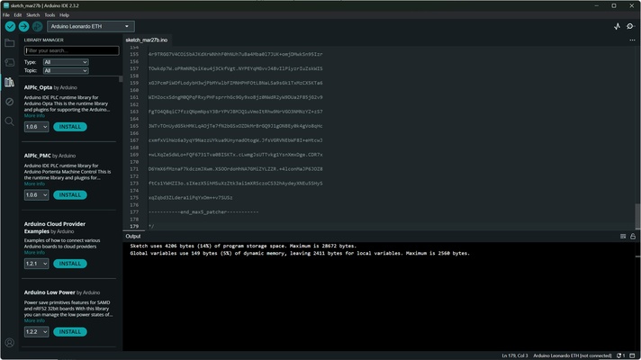 Arduino IDE screenshot 1