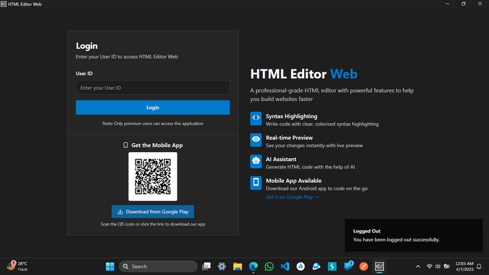 HTML Editor PRO - Ai Agent screenshot 1