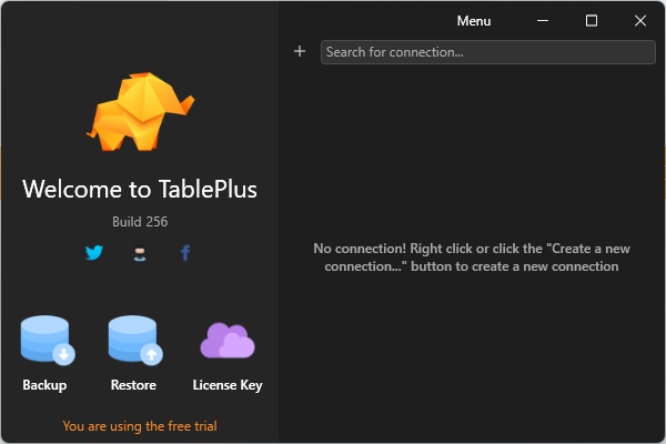 TablePlus screenshot 1
