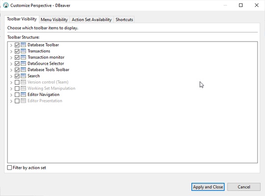 DBeaver screenshot 1