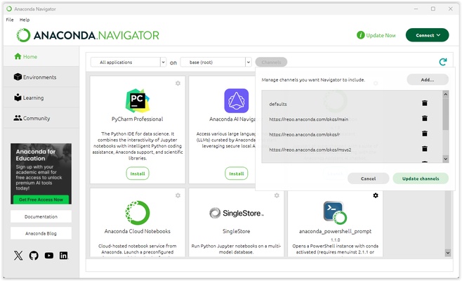 Anaconda screenshot 1