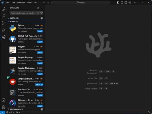 VSCodium screenshot 1