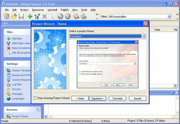 Setup Factory screenshot 1