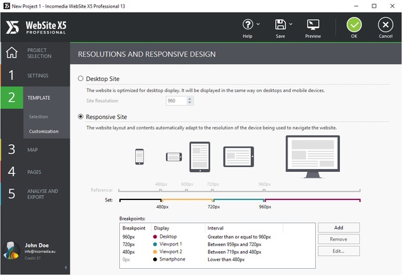 Website X5 Pro screenshot 1