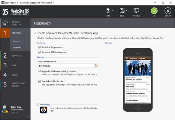 Website X5 Pro screenshot 1