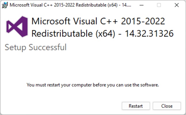 Microsoft Visual C++ Redistributable screenshot 1