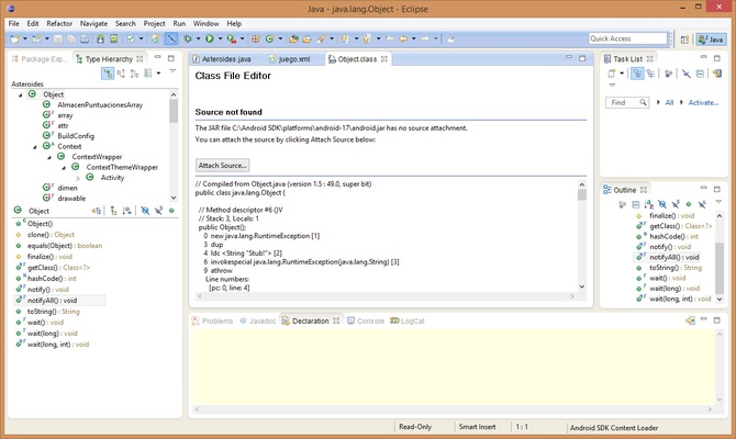 Eclipse IDE screenshot 1