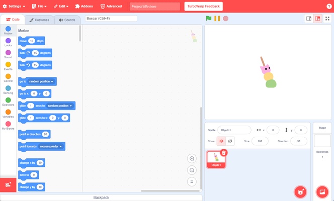 TurboWarp screenshot 1