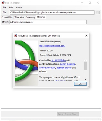 lessmsi screenshot 1