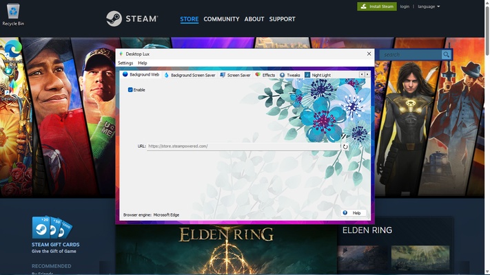 Desktop Lux screenshot 1