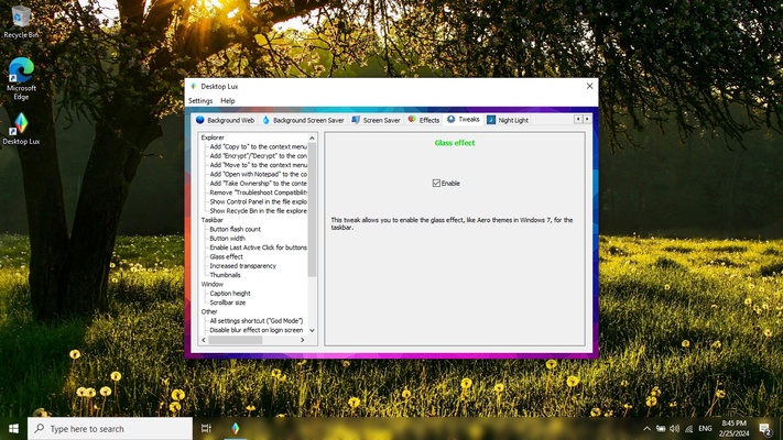 Desktop Lux screenshot 1