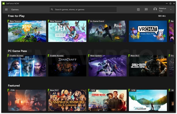 NVIDIA GeForce NOW screenshot 1