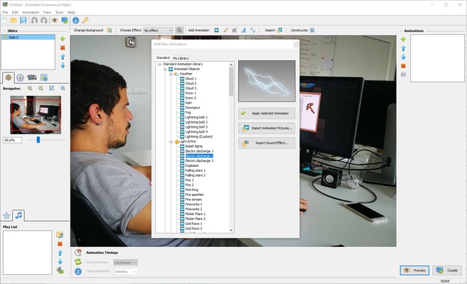 Animated Screensaver Maker screenshot 1