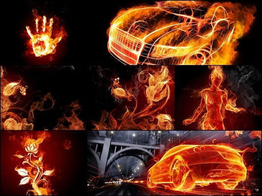 Red Fire Windows Theme screenshot 1