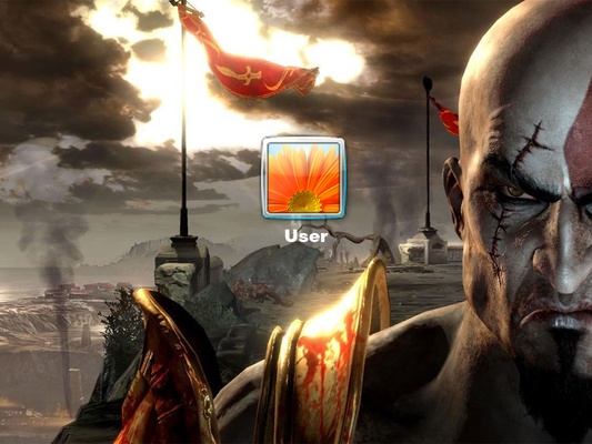God Of War Logon Screen screenshot 1