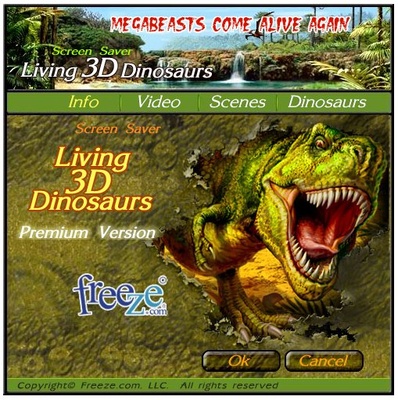 3D Dinosaurs Screensaver screenshot 1