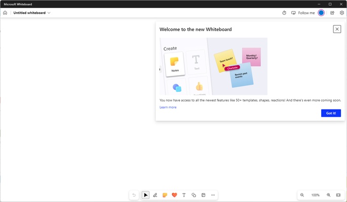 Microsoft Whiteboard screenshot 1