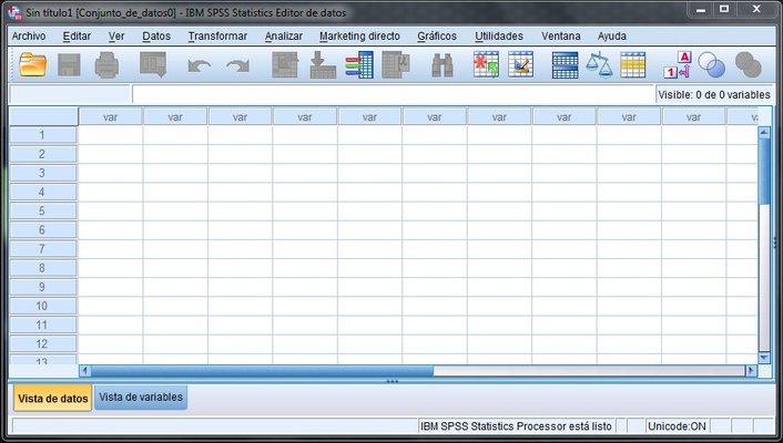 IBM SPSS Statistics screenshot 1