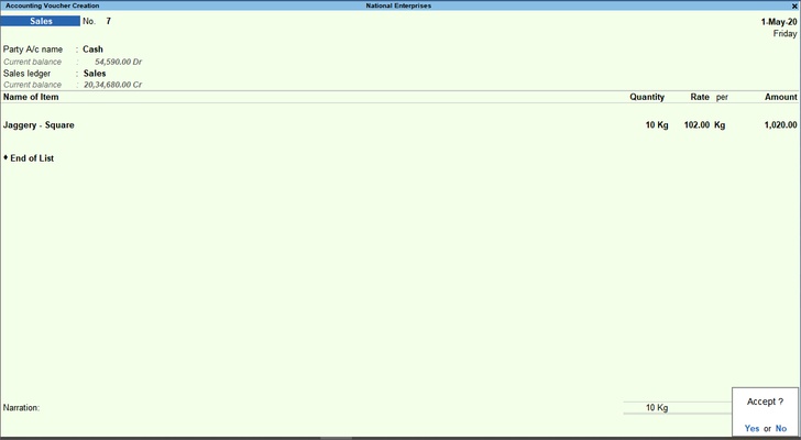 TallyPrime screenshot 1