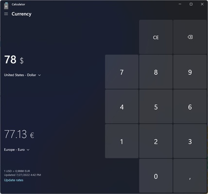 Windows Calculator screenshot 1