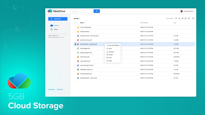 MobiOffice screenshot 1