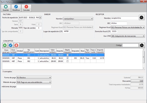 Factura MX screenshot 1