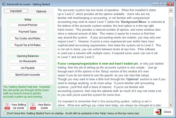 Adminsoft Accounts screenshot 1