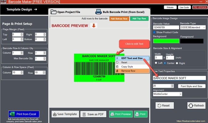Free Barcode Maker Software screenshot 1