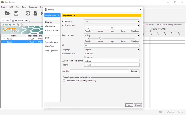 GanttProject screenshot 1