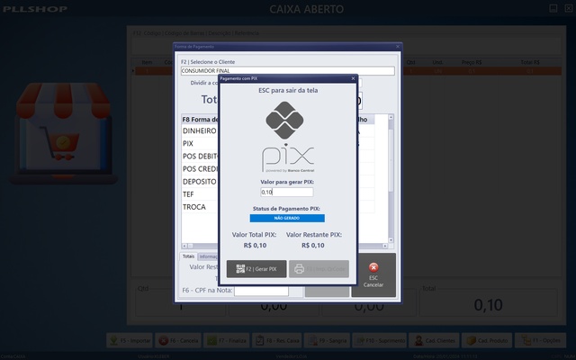 Programa Para Comércio - Pix Integrado E Nfe screenshot 1