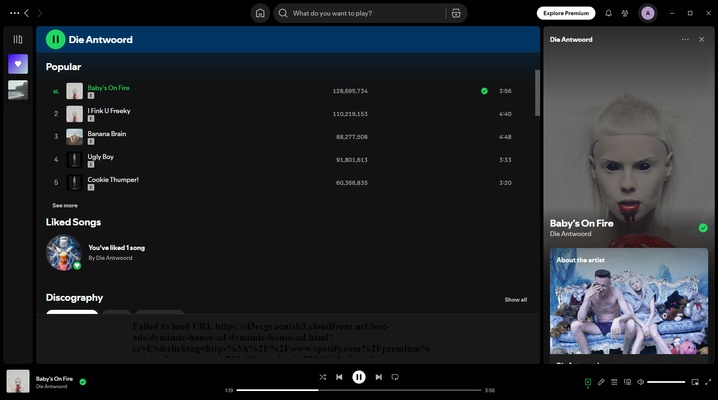Spotify screenshot 1