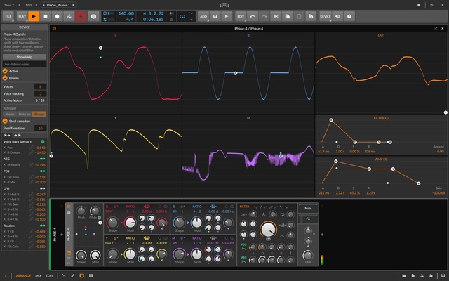 Bitwig Studio screenshot 1