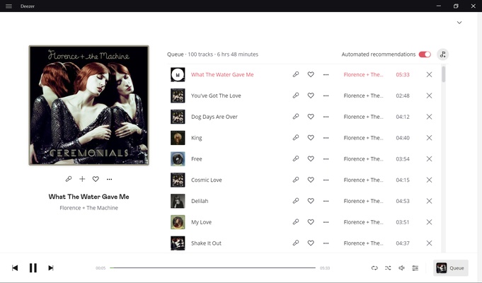 Deezer screenshot 1