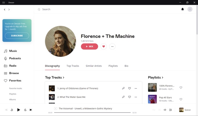 Deezer screenshot 1