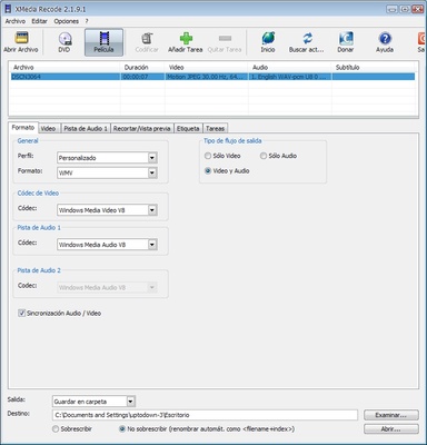 Xmedia Recode screenshot 1