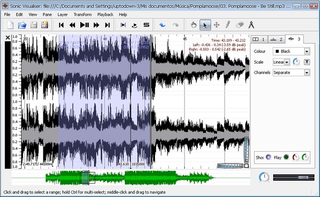 Sonic Visualiser screenshot 1