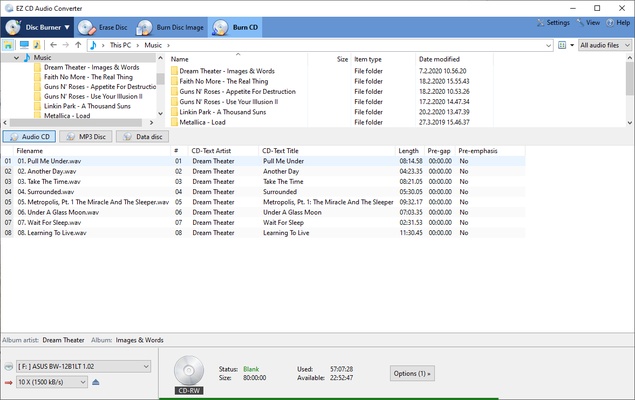 EZ CD Audio Converter screenshot 1