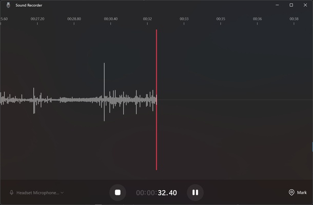 Windows Sound Recorder screenshot 1