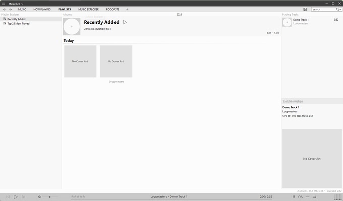 MusicBee screenshot 1