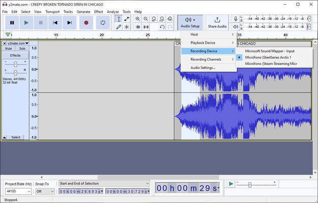 Audacity screenshot 1