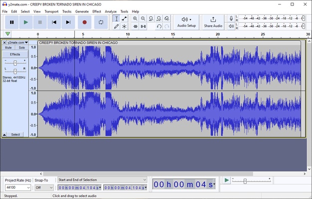 Audacity screenshot 1