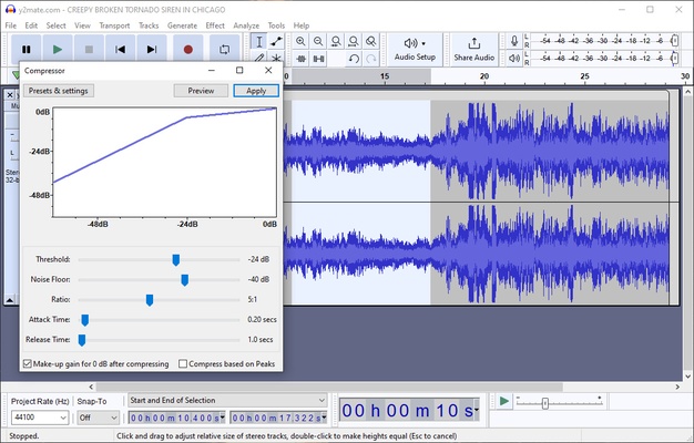 Audacity screenshot 1