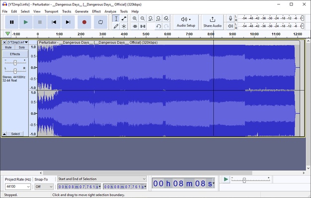 Audacity screenshot 1
