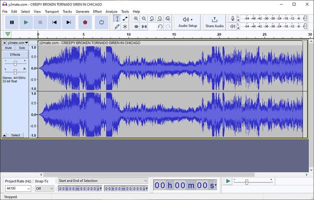 Audacity screenshot 1