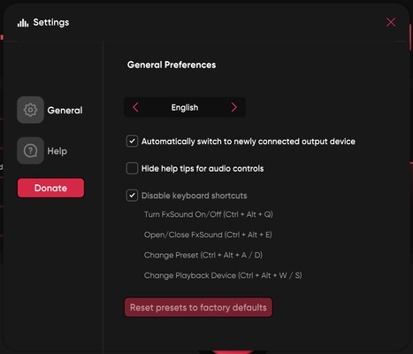 FxSound screenshot 1