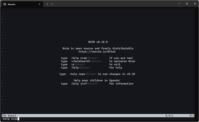 Neovim screenshot 1