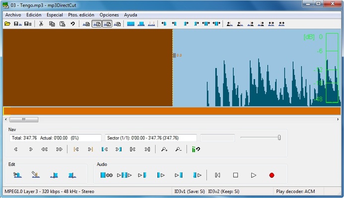 mp3DirectCut screenshot 1
