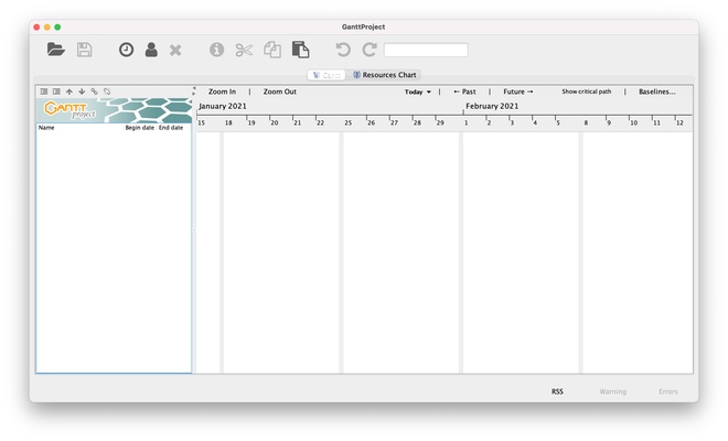 GanttProject screenshot 1