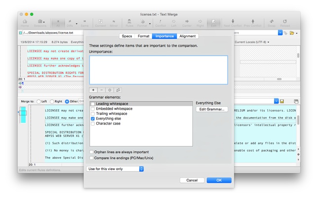 Beyond Compare screenshot 1