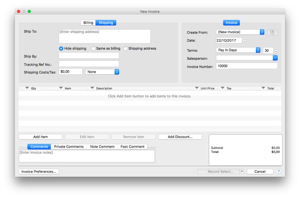 Express Invoice Professional screenshot 1